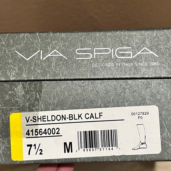 Via Spiga Italian Fine Leather riding boots Size 7.5 - Picture 12 of 14